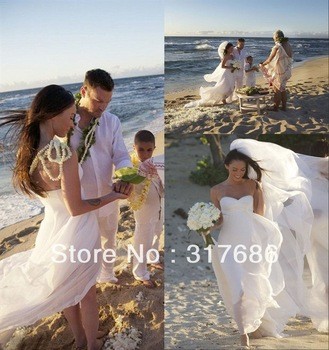 Свадебное платье для пляжной церемонии