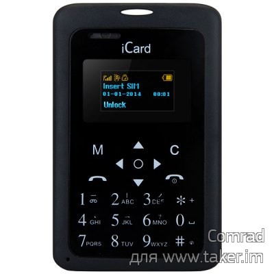 iCard - микро телефон размером с кредитку
