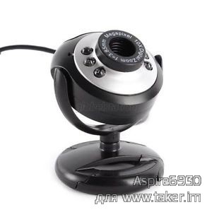 Веб-камера с eBay с микрофоном и подсветкой