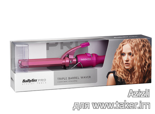 BaByliss Pro Triple Barrel Waver - Hot Pink