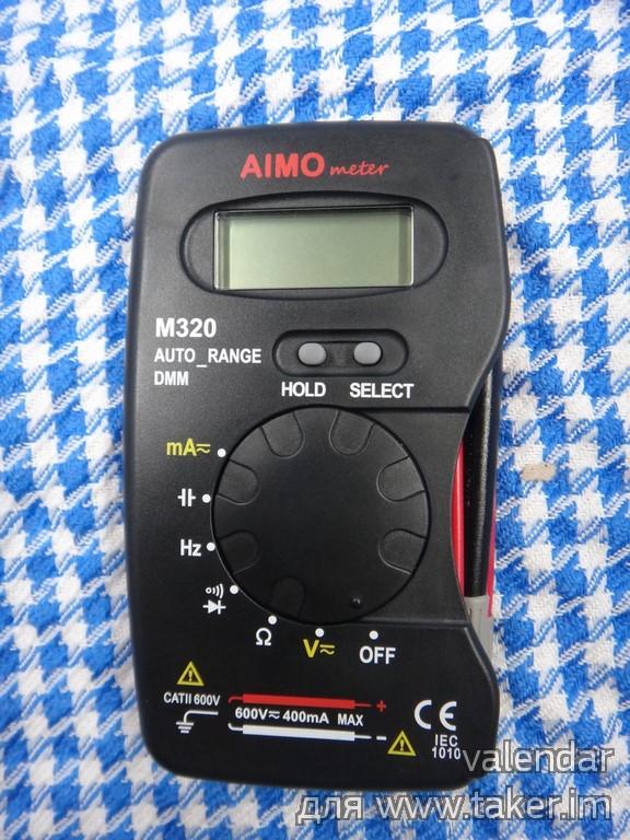 Цифровой электронный мультиметр AMIO meter M320 с автоматическим выбором пределов измерений