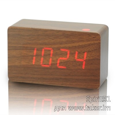 Цифровые часы-будильник + термометр