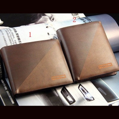 Мужской бумажник из искусственной кожи, FUERDANNI Fashion Men's PU Leather Wallet Short Cash Purse