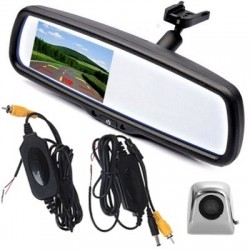 Автомобильное зеркало-монитор и камера заднего вида с беспроводным блоком