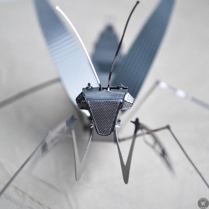 "Богомол", металлический 3D пазл в виде насекомого 