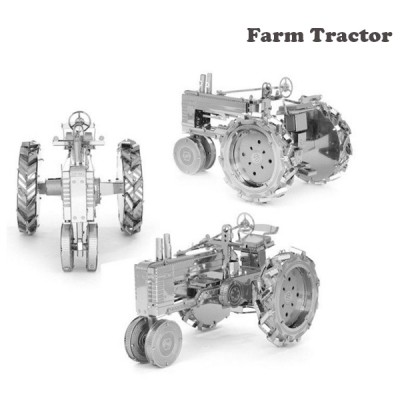 Металлический 3D пазл, который я почти удачно сложила, Farm Tractor (с. х. трактор) 
