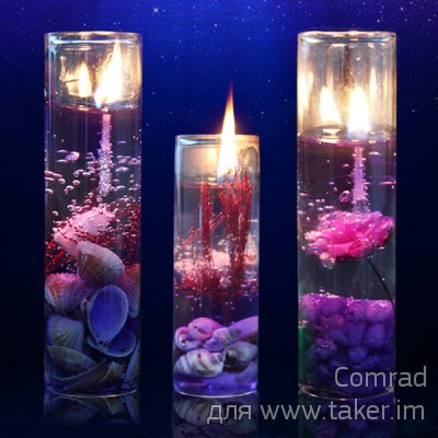 Сувенирные романтические арома-свечи