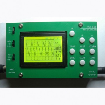 DIY набор-конструктор для сборки осциллографа DSO062 с функциями частотомера и БПФ (анализатор спектра) 