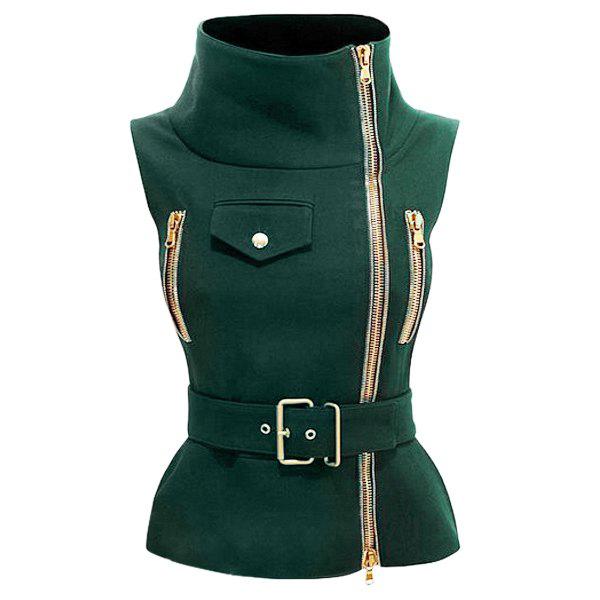 Нестандартный зеленый жилет, Waistcoat For Women