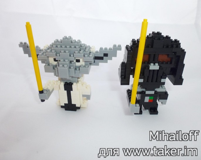 Yoda VS Darth Vader. Звездные войны в iBlock конструкторе.