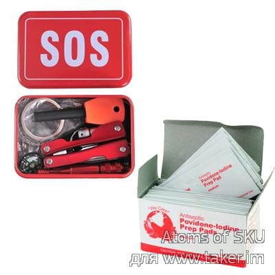 SOS набор и салфетки с йодом