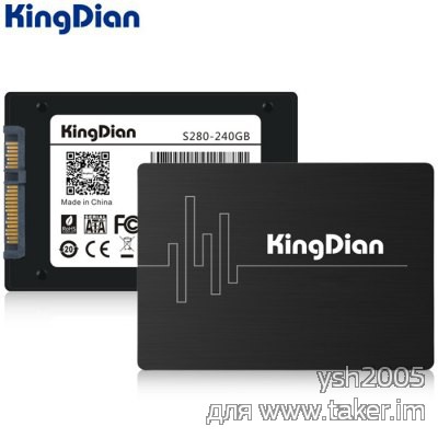 KingDian S280-240GB SSD 2.5’’, оснащенный интерфейсом SATA3