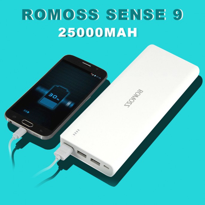 Повербанк ROMOSS Sense 9 PHA0 аж на 25000mAh