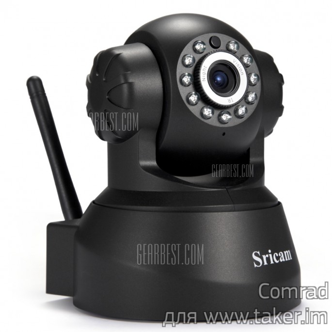 Sricam SP012 720P ультрабюджетная камера в старом корпусе "чебурашки"