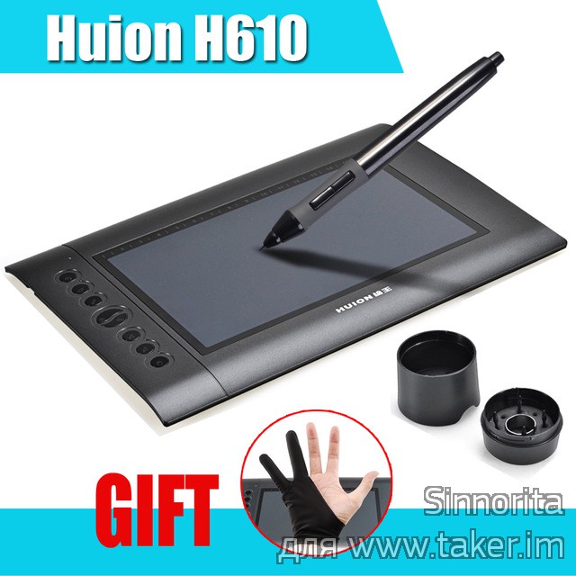 Графический планшет Huion H610 10 x 6.25 "