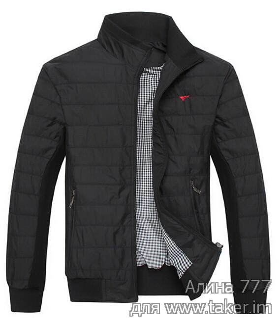 Чёрная мужская куртка от китайского бренда “Septwolves”