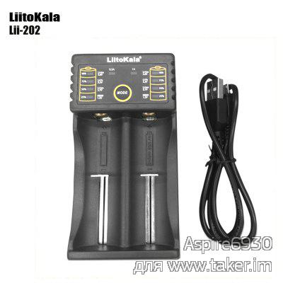 LiitoKala Lii-202 - бюджетная зарядка на 2 слота с функцией PowerBank