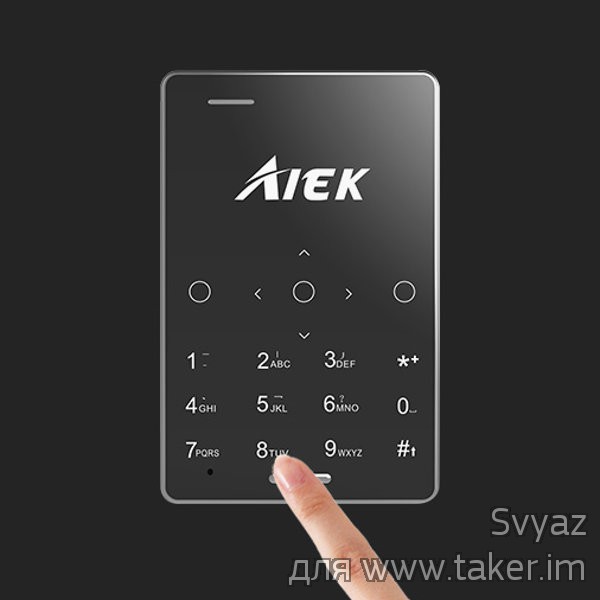 Кардфон AIEK M4. Телефон размером с кредитку