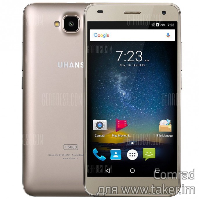 Тестируем прототип: Uhans H5000 - бюджетный смартфон с приятными характеристиками 5" 720p/3Gb/32Gb и емкой батареей 4500mAh