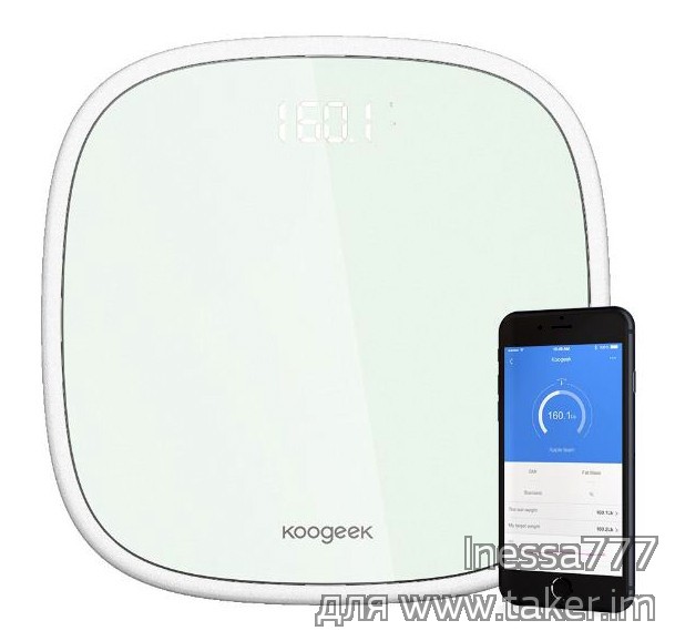 Koogeek SG1 электронные напольные весы с поддержкой Bluetooth