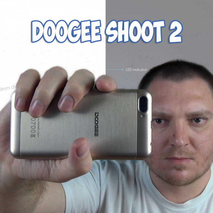 Doogee Shoot 2 - бюджетник c двумя камерами, сканером, да еще и на свежем Android 7