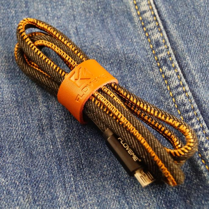 MicroUSB кабель FLOVEME в джинсовой оплетке