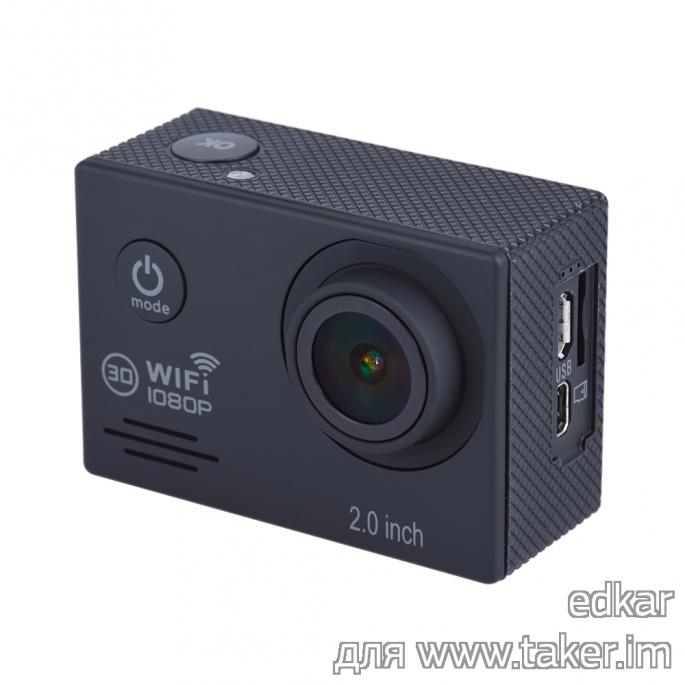 Дешевая экшн камера 12MP 1080p/30fps c WiFi