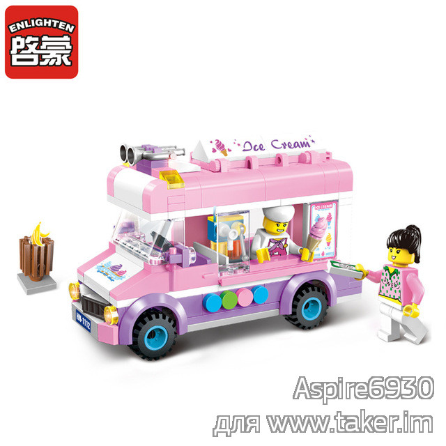 Ice-Cream Van - автобус мороженщика ( LEGO совместимый конструктор Enlighten) 