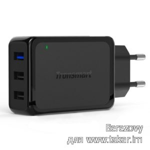 Обзор Tronsmart W3PTA EU - годная зарядка с 3 USB и Qualcomm Quick Charge 3.0