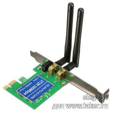 300 Мбит/с PCI-E WiFi плата на RTL8192CE