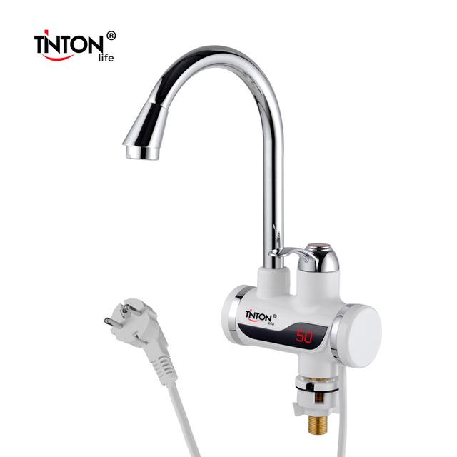 Проточный кран-водонагреватель TintonLife мощностью 3 кВт. 