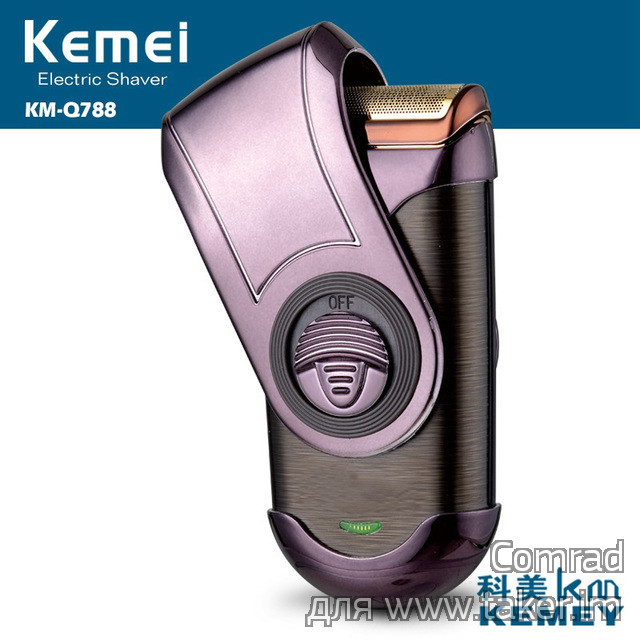 Kemei KM-Q788: Компактная электробритва с откидным чехлом