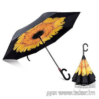 Реверсивный зонтик: новый дизайн, новые возможности