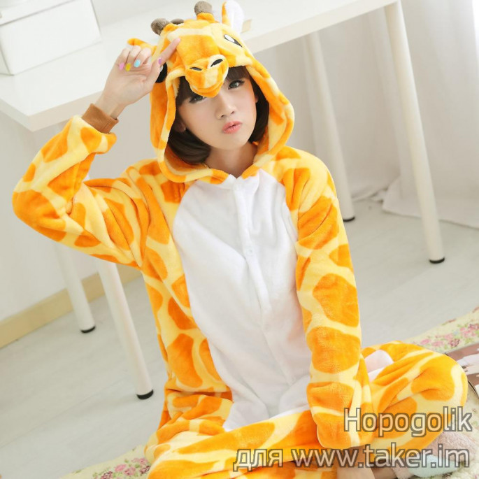 Обзор пижамы кигуруми в виде жирафа