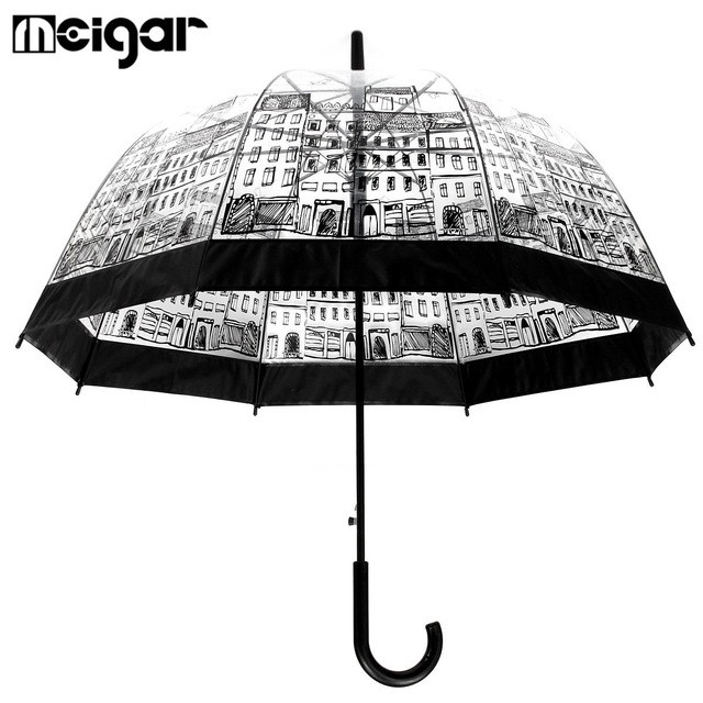 Обзор зонта-трости с прозрачным куполом
