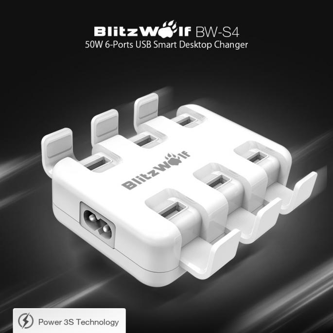 Обзор шестипортового зарядного устройства BlitzWolf BW-S4
