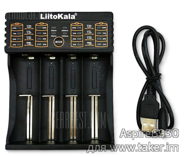 LiitoKala Lii-402 - зарядное устройство на 4 аккумулятора