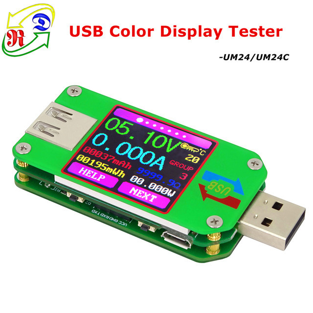 USB-тестер RuiDeng UM24C с Bluetooth-подключением к ПК и электронная нагрузка на 15Вт