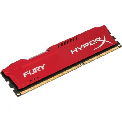Оперативная память Kingston DDR3 4Gb pc-15000 HyperX Fury Red (HX318C10FR/4)