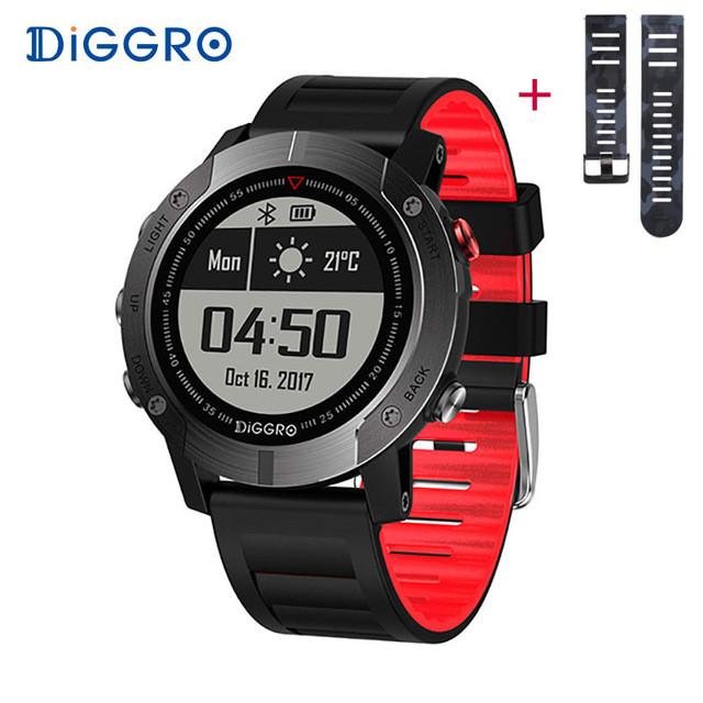 Умные спортчасы Diggro DI08 с GPS