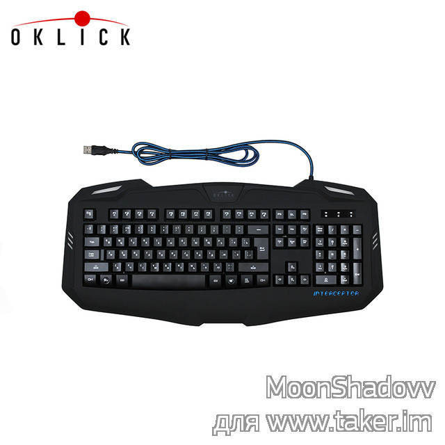 Игровая проводная клавиатура Oklick 730G INTERCEPTOR