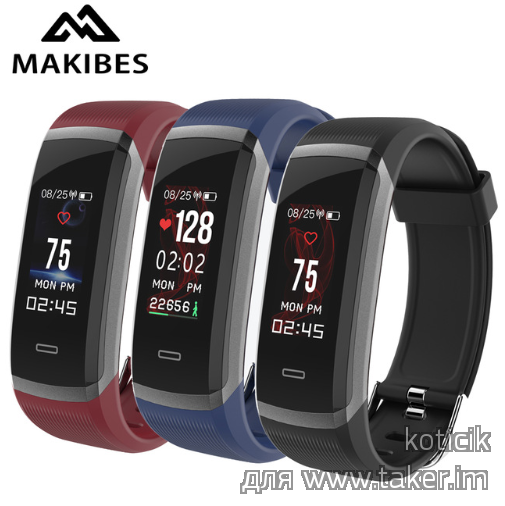 Makibes HR3 - умный браслет с цветным экраном.