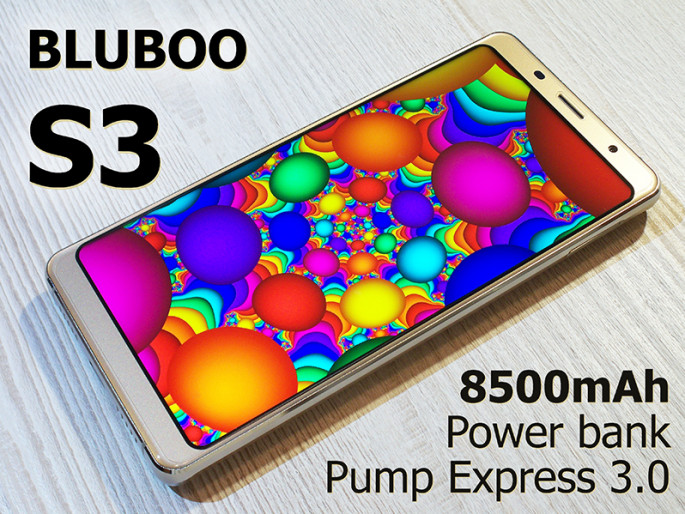 Bluboo S3 - 8500мАч емкости под красивой внешностью
