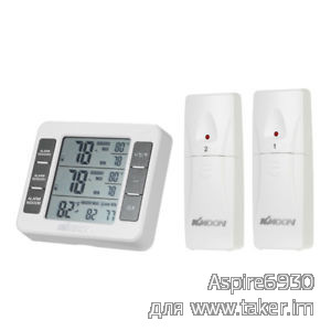 Цифровой термометр KKmoon с двумя выносными датчиками 