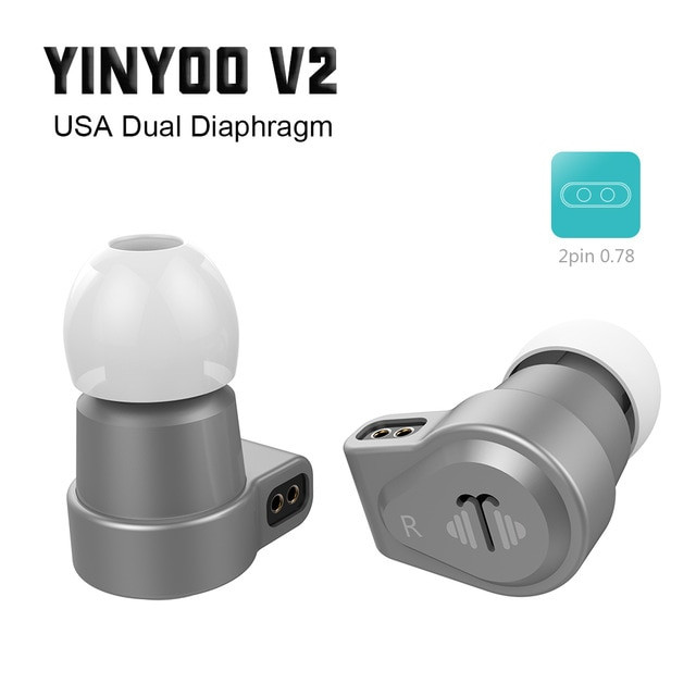 Наушники Yinyoo V2: двойная диафрагма из США