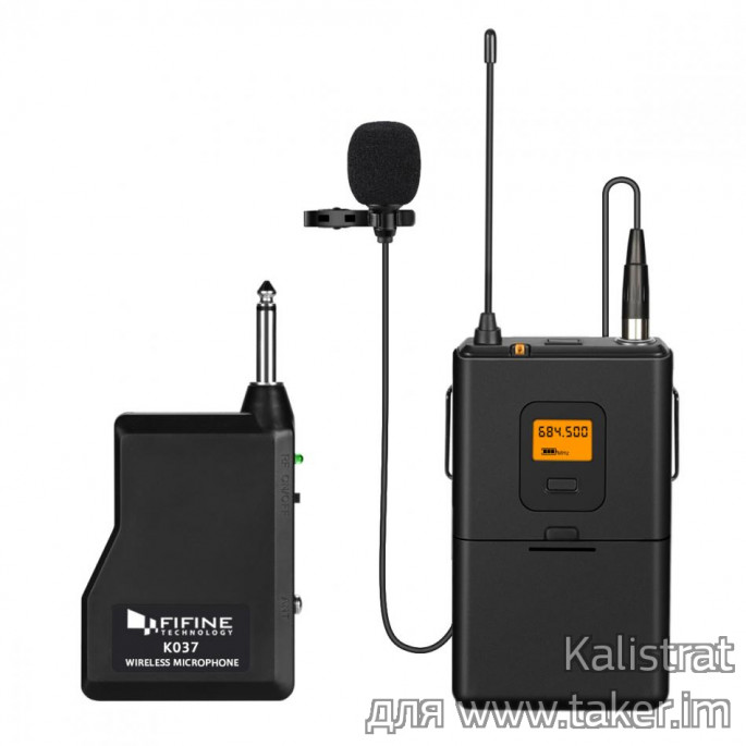 Бюджетный беспроводной петличный микрофон Fifine K037