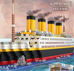 Нано "лего" с Алиэкспресс - собираем Титаник с айсбергом!
