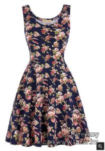 Синтетическое платье в стиле 50-60-тых и а-ля натурель