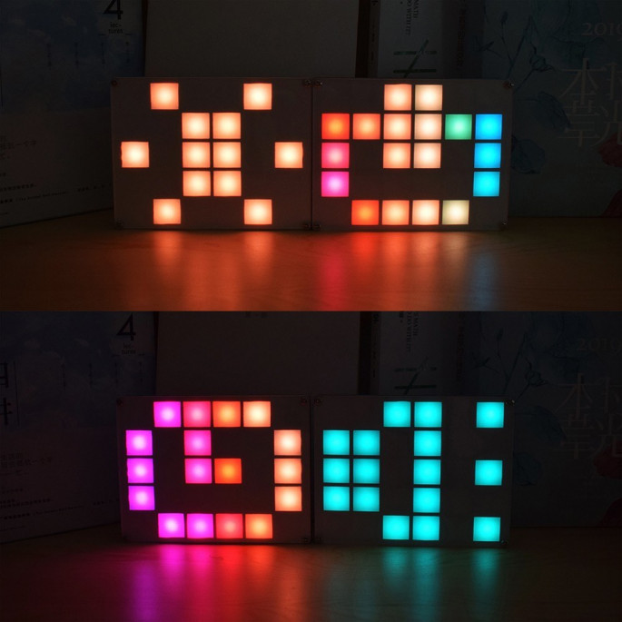 Geekcreit® RGB светомузыка с часами - DIY набор для сборки.