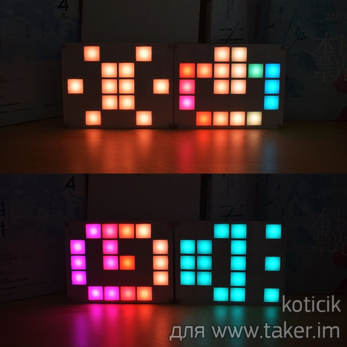 Geekcreit® RGB светомузыка с часами - DIY набор для сборки.